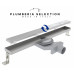 Душевой трап PLUMBERIA SELECTION PSL LINEAR PSL90MT, брашированная нержавеющая сталь 