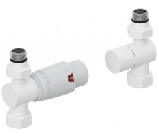 Терморегулятор Сунержа автоматический G 1/2" НР х G 3/4" НГ набор прямой цвет-белый матовый 30-1420-0001 