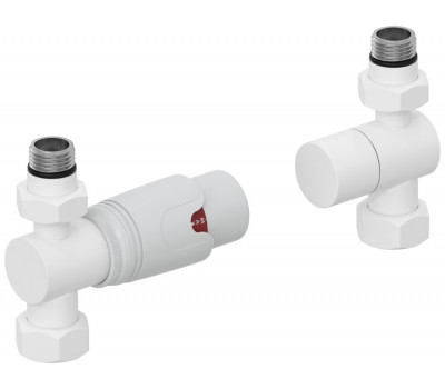 Терморегулятор Сунержа автоматический G 1/2" НР х G 3/4" НГ набор прямой цвет-белый матовый 30-1420-0001 