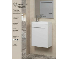 Тумба под раковину 40 Uperwood Tanos подвесная белая матовая TTanos40W Тумба под раковину 40 Uperwood Tanos подвесная белая матовая TTanos40W