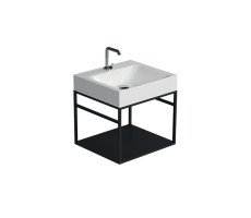 Консоль металл/дерево KERASAN Cento 924731 Nero matt Черный матовый Консоль металл/дерево KERASAN Cento 924731 Nero matt Черный матовый