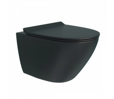 Унитаз подвесной Maretti Elena безободковый с микролифтом, EA10PBM93-560, черный 