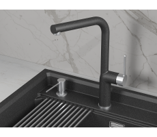 Смеситель для кухни GRANULA 9502, ЧЕРНЫЙ 