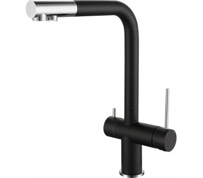 Смеситель для кухни Rivelato Lugano Г-обр. с краном питьевой воды D-35ммcromo 1523513 antracite cromo Смеситель для кухни Rivelato Lugano Г-обр. с краном питьевой воды D-35ммcromo 1523513 antracite cromo