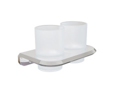 Стакан для ванной комнаты двойной Knotlor SC1032C хром  