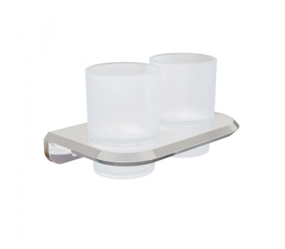 Стакан для ванной комнаты двойной Knotlor SC1032C хром  