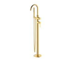 Напольный смеситель для ванны с душем DQ Bonn мат.золото DA1706007 