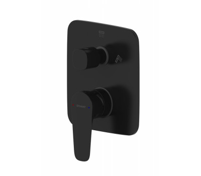 Встраиваемый смеситель 2-функц. Bravat PB8173218BW-2-ENG Черный 