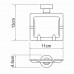 Емкость для мусора WasserKRAFT  1081 Хром 