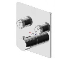 Внешняя часть встраиваемого смесителя для душа на 2 выхода Plumberia Selection PSBOX PSB2902CR 