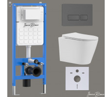 Комплект 3в1 IBERICA BLANCA инсталляция SILENCIO, унитаз BURGOS ALTO белый, кнопка смыва ESTI-R серый матовый (IB001.BRA.234.218) Комплект 3в1 IBERICA BLANCA инсталляция SILENCIO, унитаз BURGOS ALTO белый, кнопка смыва ESTI-R серый матовый (IB001.BRA.234.218)