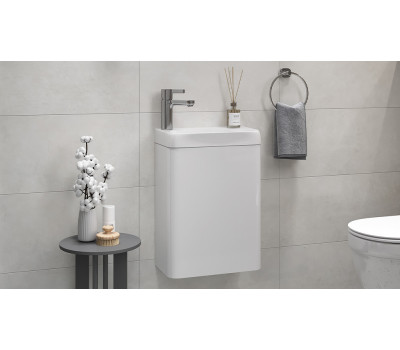 Тумба Velvex Bio 40 Maxi tp.BIO.BIO.MAXI.40.1D белый глянец Тумба Velvex Bio 40 Maxi tp.BIO.BIO.MAXI.40.1D белый глянец