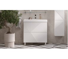 Тумба под раковину Velvex Edge 80.2Y белая tn.EDG.9696.80.2Y белый глянец Тумба под раковину Velvex Edge 80.2Y белая tn.EDG.9696.80.2Y белый глянец