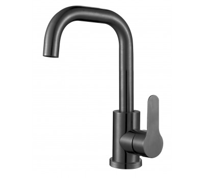 Смеситель Orlando Black для раковины поворотный нержавеющая сталь OL26MB ESKO 