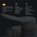 Смеситель для ванны и душа AM.PM X-Joy F85A10022 Черный 