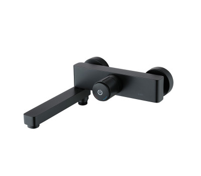 Смеситель IDDIS для ванны с управлением Push Control черный матовый Slide SLIBLBTi02WA  