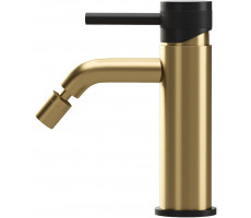 Смеситель для биде Allen Brau Priority 5.31A04-GB31 (с донным клапаном) черный/золото Смеситель для биде Allen Brau Priority 5.31A04-GB31 (с донным клапаном) черный/золото