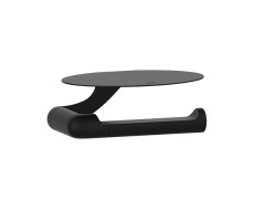 Бумагодержатель с овальной полкой IDDIS Noaчерный матовый NOABL00i43 Бумагодержатель с овальной полкой IDDIS Noaчерный матовый NOABL00i43