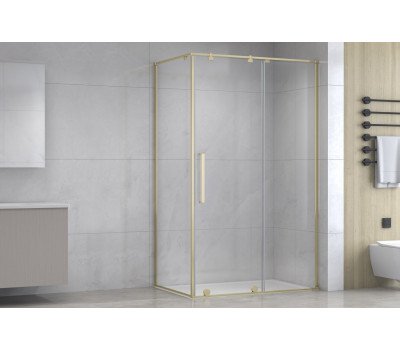 Душевой угол BERN-S RB120x90х195-T-GD (прозрачное) золото 