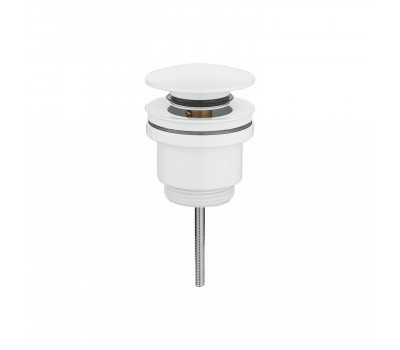 Донный клапан без перелива Rose RS31C, белый