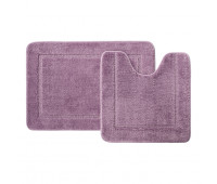 Набор ковриков для ванной комнаты, 65х45 + 45х45, микрофибра, фиолетовый, IDDIS Promo PSET01Mi13  