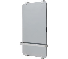 Полотенцесушитель электрический Allen Brau Infinity 80x44 с рейлингом, серебро браш 