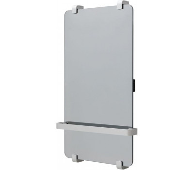 Полотенцесушитель электрический Allen Brau Infinity 80x44 с рейлингом, серебро браш 