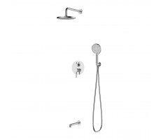 Душевая система для ванны и душа DQ Stuttgart встраиваемая с изливом хром DA1775601 Душевая система для ванны и душа DQ Stuttgart встраиваемая с изливом хром DA1775601