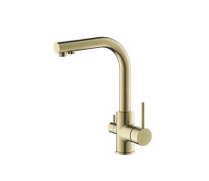Смеситель для кухни с подключением фильтра Timo Saona 2376/02F антик глянцевая  
