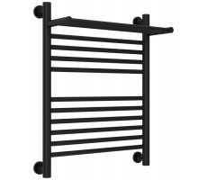 Полотенцесушитель Сунержа Богема + с 1 полкой 550*213*662 цвет-чёрный матовый 31-0223-6050 