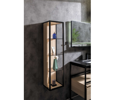 Пенал Armadi Art LOFT высокий light wood, полки стекло 896-L Пенал Armadi Art LOFT высокий light wood, полки стекло 896-L