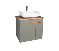 Тумба VIANT Мюнхен 2 створки со столешницей L60 подвесная хаки VMUN60NH-T2STP Тумба VIANT Мюнхен 2 створки со столешницей L60 подвесная хаки VMUN60NH-T2STP