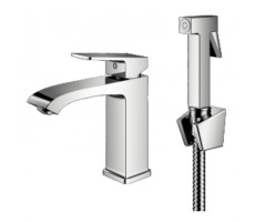 Смеситель для раковины с гигиеническим душем Prohanss P60.12, хром 