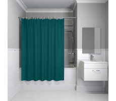 Штора IDDIS для ванной 200x180 см темно-зеленый PE P04PE18i11 
