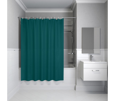 Штора IDDIS для ванной 200x180 см темно-зеленый PE P04PE18i11 Штора IDDIS для ванной 200x180 см темно-зеленый PE P04PE18i11