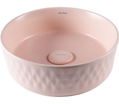 Раковина накладная Allen Brau Fantasy Romb 36 4.11033.SM розовый Раковина накладная Allen Brau Fantasy Romb 36 4.11033.SM розовый