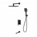 Душевая система для ванны и душа DQ Dortmund встраиваемая с изливом черный DA1715605 