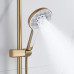 Душевая система Rose R3936G, золотой сатин