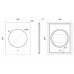 Зеркало c подсветкой, 600x800 UNI-FLOW M639 600*800 