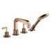 Смеситель для ванны Axor Citterio 39446300 полированное красное золото 