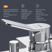 Смеситель для ванны и душа AM.PM X-Joy F85A10000 Хром 
