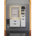 Тумба под раковину для ванной подвесная Uperwood Modul 95х44,4х55 см, белая/графит 2930205356 