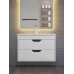 Тумба под раковину для ванной подвесная Uperwood Modul 95х44,4х55 см, белая/графит 2930205356 