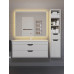 Тумба под раковину для ванной подвесная Uperwood Modul 95х44,4х55 см, белая/графит 2930205356 