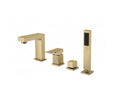 Смеситель на борт ванны Groсenberg GB6008-1MG, матовое золото 