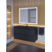 Тумба с раковиной для ванной подвесная Uperwood Tanos-Classic Quartz 100х45х55 см, черная/уголь 3930421701 Тумба с раковиной для ванной подвесная Uperwood Tanos-Classic Quartz 100х45х55 см, черная/уголь 3930421701