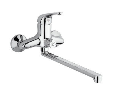 Смеситель для ванны PAINI Trento с длинным изливом без аксессуара, хром (CR) TRCR119LMKM 