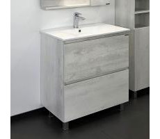 Тумба-умывальник Comforty Верона 75 дуб белый с раковиной Comforty 75Е 00004137102 