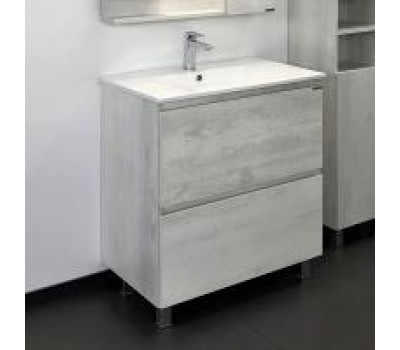 Тумба-умывальник Comforty Верона 75 дуб белый с раковиной Comforty 75Е 00004137102 