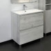 Тумба-умывальник Comforty Верона 75 дуб белый с раковиной Comforty 75Е 